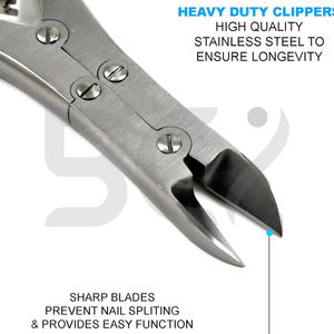 Coupe-ongles pour ongles incarnés épais en acier inoxydable chirurgical, pince coupante pour podologie - Product Image 5