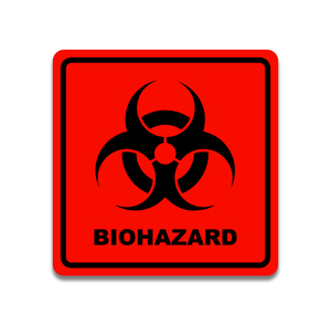 Signos De Peligro Radiactivo De Virus Tóxicos Conjunto De Arte De