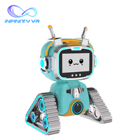 Nouveau produit d'amusement VR à fort rendement, 2 joueurs, mini-machine de jeu VR à double siège, design robotique pour enfants, pour les entreprises VR