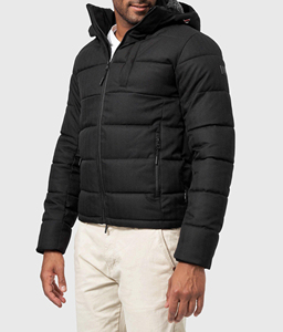2026 Casual Style Outdoor Wear <b>Men</b> Padded Coats Bubble <b>Puffer</b> <b>Jacket</b> with Full Sleeves and Hooded Collar Shiny <b>Puffer</b> <b>Jacket</b> - Product Image 5