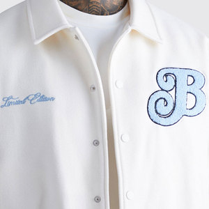 Vente en gros de veste de baseball brodée avec logo personnalisé veste de sport ample BOXY VARSITY pour homme - Product Image 5