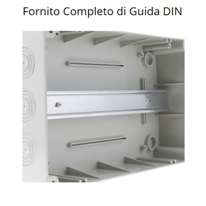 Per Bticino Idroboard da parete centralino resina grigia IP40 Pack 1 con capacità di 8 moduli - Product Image 2