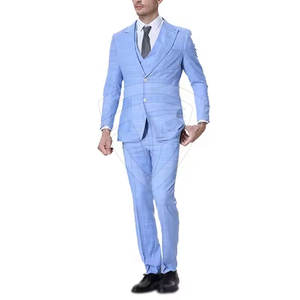 Venta al por mayor de 3 piezas formales para hombre, ropa de negocios, ajuste clásico, logotipo personalizado OEM, suministro directo de fábrica - Product Image 2