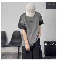T-shirt col rond en coton doux pour hommes Impression personnalisée au design unique pour Gym Fitness Vêtements de fitness légers pour garçons Logo avant