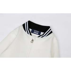 Varsity Jacket Zip Up Letterman Jacket Survêtement Printemps Automne Vêtements Rose Chaud - Product Image 3