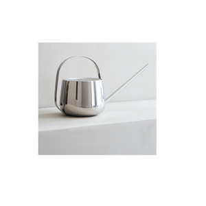 Arrosoir de jardin de style moderne Pot d'arrosage en acier galvanisé Arrosoir en métal avec long bec pour éviter les déversements - Product Image 1