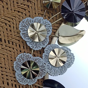 Modern Golden Flower Wall Mirror Latest Trending Design for Decorative Use in Living Room Bedroom Hall or Wedding Gift - Product Image 2