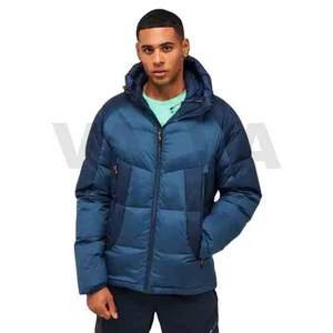 Abrigos acolchados con estampado personalizado, ropa de burbujas, cortavientos con cremallera para exteriores, diseño de estilo de invierno con cuello levantado de lona - Product Image 2