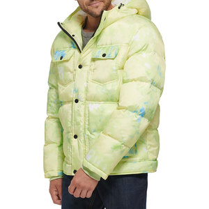 Hooded Heavy Designer Puff <b>Padded</b> <b>Coat</b> Oversize Men's Down Bubble Men Shiny Puffer Men Jackets - Product Image 4