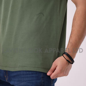 T-shirt pour homme de haute qualité 100% coton Streetwear T-shirt uni lourd Fabricant - Product Image 3