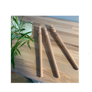 Juegos de utensilios de madera de acacia Spurtle para servir y cocinar Juegos de espátulas Antiadherente Biodegradable Durable - Product Image 1