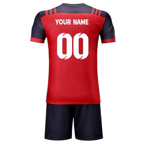 Conjuntos de Camisetas de Fútbol Sublimables y Transpirables con Mangas Cortas, Uniforme de Fútbol Personalizado para Entrenamiento y Uso - Product Image 3