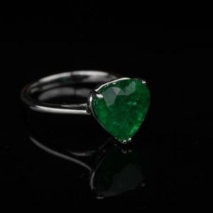 Bague en diamant de luxe de laboratoire 5 carats EF couleur VS1 clarté taille coeur or Rose or argent IGI SGL bijoux certifiés - Product Image 3