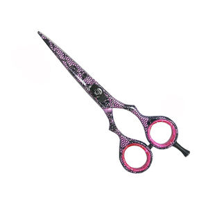 Snack <b>Paper</b> Coated Barber <b>Scissors</b> German Stainless Steel Hair Catting <b>Scissor</b> With Adjustable Screw and Finger Rest - Product Image 4