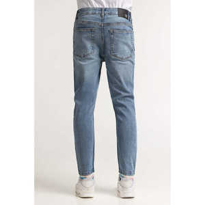 กางเกงยีนส์เดนิมสีฟ้าอ่อนเอวกลาง สไตล์วินเทจ Y2K โกธิค ฮิปฮอป ตกแต่งหมุด ดีไซน์ปะติดปะต่อ สำหรับฤดูหนาว - Product Image 5