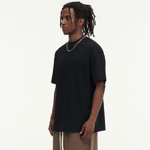 Haute qualité 100% coton manches courtes poids lourd Streetwear surdimensionné T-shirt impression personnalisée T-shirt pour hommes livraison DDP - Product Image 2