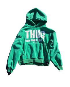 Sweat à capuche court lourd pour hommes de haute qualité noir sunfaded français Terry Streetwear lavage à l'acide bouffée Scrn sweats à capuche imprimés - Product Image 6