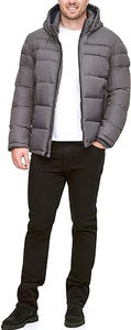 Veste matelassée décontractée personnalisée de haute qualité résistante à l'eau pour hommes Veste matelassée d'hiver pour hommes imperméable au vent pour l'extérieur - Product Image 3