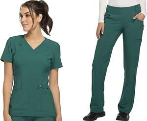 Conjuntos de uniformes médicos de enfermería con estilo para mujer, tela tejida de último diseño - Product Image 1