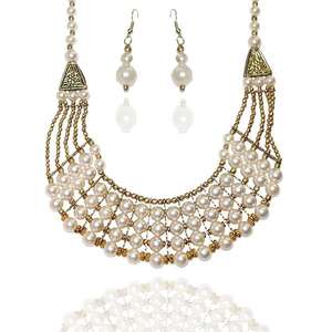 Ensemble de bijoux fins Beadside Collier de perles 1103427 en finition or antique - Product Image 1