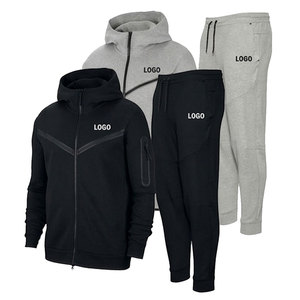 Ensemble de sweat-shirts à capuche unisexes en molleton technique - Impression personnalisée - Vêtements de sport d'hiver écologiques pour l'extérieur - Product Image 2