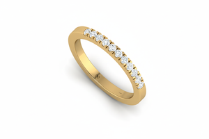 Anillo de Oro de 14K y Diamantes con un Solo Punto de Fijación |   Diamante de Corte Brillante de 0.25 Quilates - Product Image 4