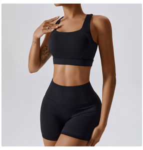 Ensemble de yoga deux pièces pour femmes grande taille Bnice, de haute qualité, séchage rapide, extensible, respirant, léger, sans couture, pantalon de yoga - Product Image 6