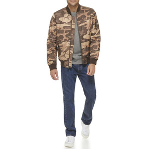 Confortable hommes vêtements poches avant Logo personnalisé impression 2024 hommes Bomber veste en Multi couleurs Bomber vestes pour hommes - Product Image 6