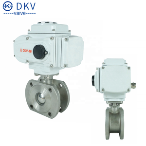 DKV SS304ไฟฟ้าบางเวเฟอร์บอลวาล์ว220V สเตนเลสแอคชูเอเตอร์ไฟฟ้าแบบหน้าแปลนวาล์วบอลอิตาลีบางพิเศษ - Product Image 2