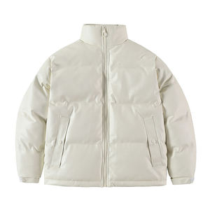 Veste d'hiver matelassée pour homme en toile 100% avec col montant, super chaude, couleur et design personnalisés - Product Image 2