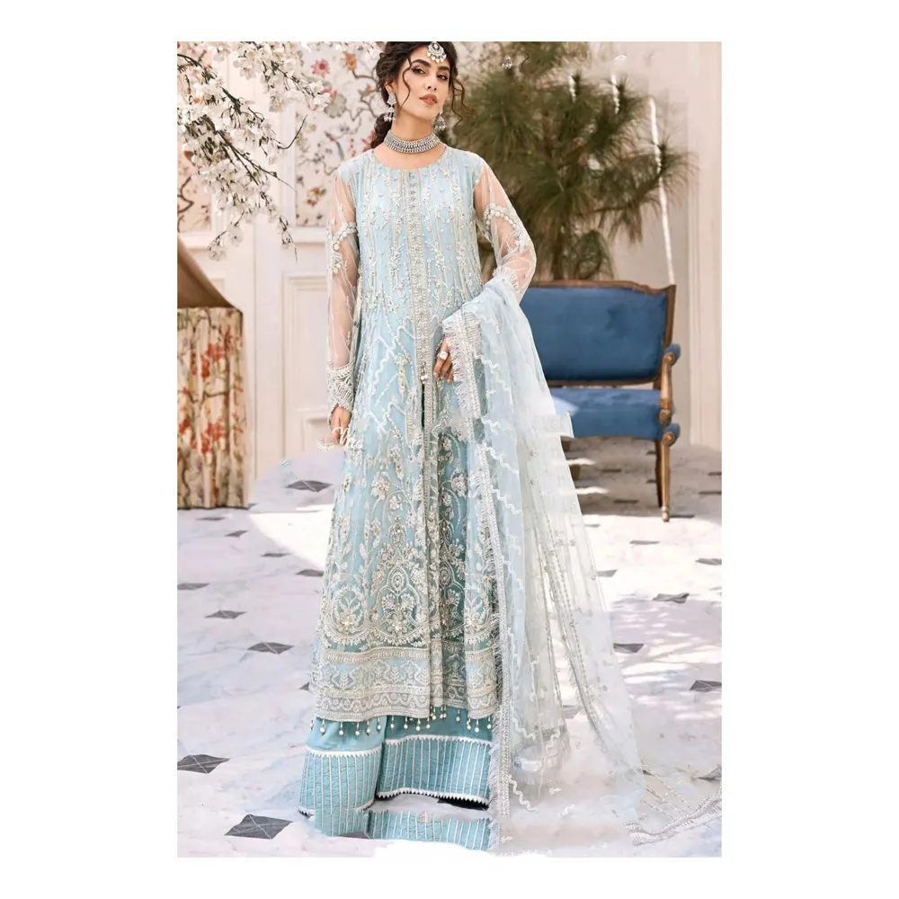 Belles nouvelles conceptions femmes collection d'été pakistanaise indienne style bangladeshi robes décontractées shalwar qameez longues robes