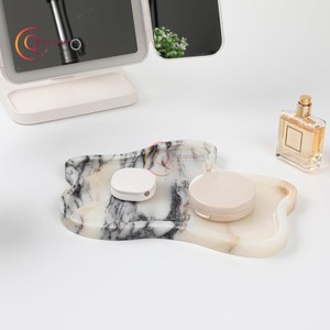 ถาดหินอ่อนชุบขาวดำอุปกรณ์รับประทานอาหารเซิร์ฟเวอร์ขนมหวานสำหรับใช้ในบ้านและโรงแรม - Product Image 3