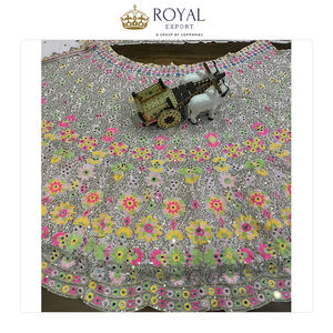 ชุดเลเฮนกาโชลีงานแต่งงานแบบกึ่งสำเร็จรูป ผ้าจอร์เจตต์เทียม ดีไซน์เนอร์คุณภาพพรีเมียม แฟชั่นล่าสุด ลดราคาพิเศษสำหรับผู้หญิง - Product Image 4