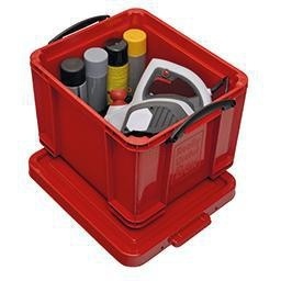 Plastic <b>Storage</b> <b>Box</b> Really Useful <b>Box</b> 48x31x39 Cm Red 35L Polypropylene A4 - Product Image 1