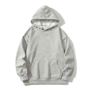 Vente en gros de sweats à capuche unisexe en coton tricoté uni, décontractés, vierges, avec logo personnalisé, fournis par l'usine, vêtements d'hiver - Product Image 6