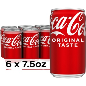 <span class=keywords><strong>Coca</strong></span>-<span class=keywords><strong>Cola</strong></span> 7,5 floz Latas de aluminio Paquete de 6 Metal cuadrado con sello de acero inoxidable de impresión offset para uso de bebidas y jugos