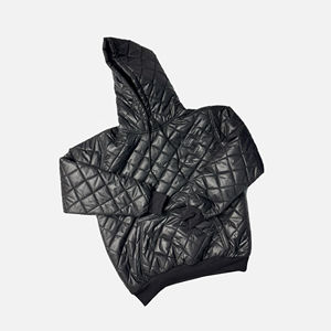 Veste pull-over homme personnalisée 2026 en nylon ripstop vert camouflage Oxford, doublure épaisse, col montant, logo frontal, pour l'hiver - Product Image 2