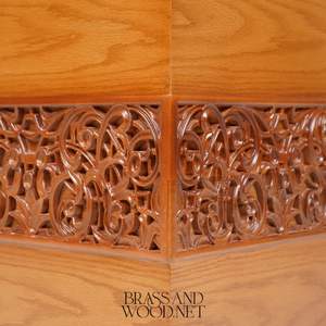 กระถางต้นไม้ไม้ตกแต่ง งานฝีมือแกะสลักจากไม้ - Product Image 5