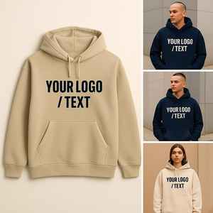 Sudadera Casual de Otoño de Felpa 100% Algodón Suave, Diseñada para una Comodidad Versátil, Ajuste Transpirable, Interior Cálido y Resistente al Viento - Product Image 4