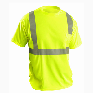 Bon prix meilleur haut respirant sécurité réfléchissant hommes t-shirt visibilité vêtements hommes manches courtes sécurité t-shirts pour garçons - Product Image 3