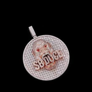 Collar con Colgante de Plata 925 y Moissanita para Mujer y Hombre, Joyería Fina con Incrustaciones, Pasa el Test de Diamantes VVSD - Product Image 1