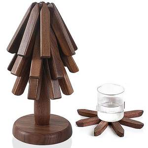 Style classique mangue noire anti-brûlure caboteur bois d'acacia tapis de Table en bois tampons pour la maison en plein air pour les cadeaux de pendaison de crémaillère - Product Image 3