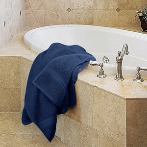 Serviettes de bain 100% coton de qualité supérieure avec impression de logo personnalisé pour hôtels et maisons Ensemble de serviettes de bain 100% coton en gros - Product Image 3