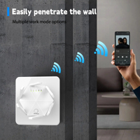 Repetidor WiFi ESion para interiores, 300Mbps, 6 antenas, cobertura de largo alcance, repetidor wifi para uso doméstico/oficina