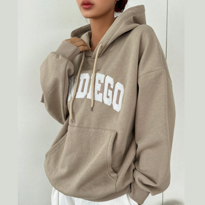 Sudadera con Capucha de Alta Calidad al por Mayor para Hombre y Mujer, Sudadera Personalizada con Letras Bordadas de la Ciudad, Estilo Otoño Invierno - Product Image 4