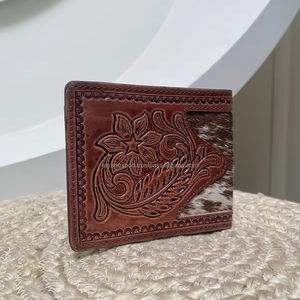 ใหม่แฮนด์เมดคาวบอยของแท้Cowhideหนังดอกไม้มือToolledกระเป๋าสตางค์ผู้ชายตะวันตกด้วยมือแกะสลักล่าสุดผู้ชายกระเป๋าสตางค์หรูหรา - Product Image 5
