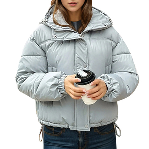 Customizable Brand Puffer <b>Jacket</b> Windproof <b>Canvas</b> Padded Outdoor Wear - Product Image 6