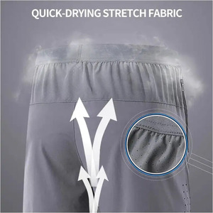 High Street Style Hombres Deportes Jogging Gym Shorts Transpirable Entrenamiento Pantalones cortos con bolsillo con cremallera Nuevo estilo al por mayor - Product Image 4