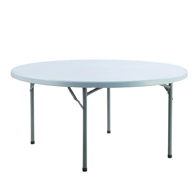 6フィート大きな円形のケータリングテーブル/卸売低価格ラウンド宴会ハーフ折りたたみテーブル