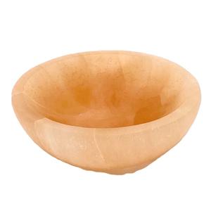 Bol de service en résine de luxe pour la présentation des aliments Bol de service de forme ronde de couleur marron clair pour obtenir le meilleur prix - Product Image 1